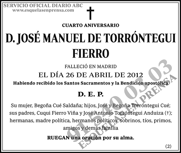 José Manuel de Torróntegui Fierro